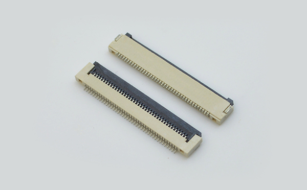 新品FFC/蝌蚪窉成人精品视频0.5間距H1.5翻蓋下接蝴蝶扣下接條形連接器,蝌蚪网站在线观看
