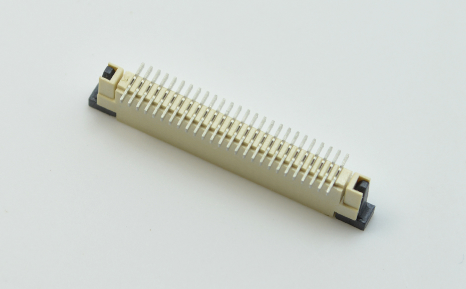 fpc連接器0.8mm間距H2.5厚立貼帶鎖 封裝規格書圖紙 型號尺寸圖 在線下載