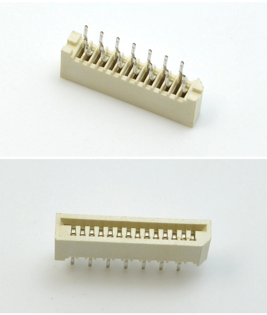 FPC/FFC連接器 1.0mm間距 單麵接直插針 4P-30P 無鎖插件式連接器,蝌蚪网站在线观看