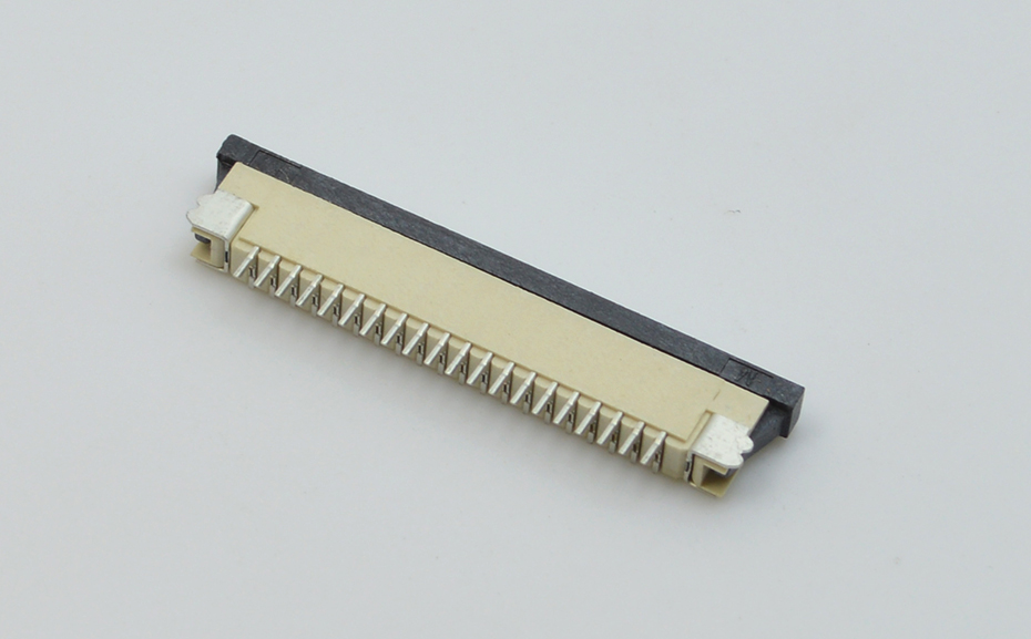 FPC/FFC連接器 0.5MM間距前插後翻 軟排線座翻蓋上接50P,蝌蚪网站在线观看