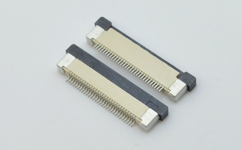 FFC/蝌蚪窉成人精品视频 軟排線插座 0.5mm間距-5P 下接拉鎖 5Pin 抽屜式