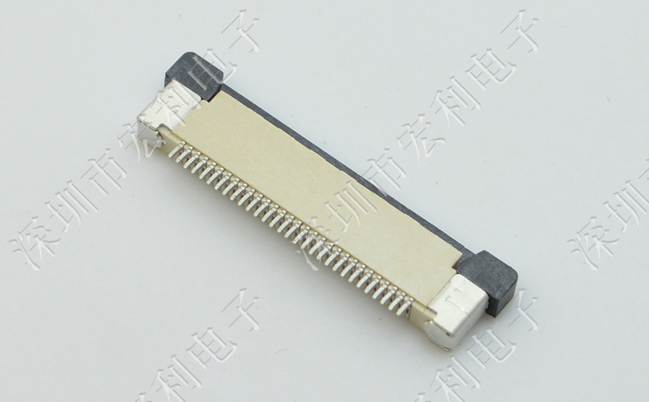 FFC/蝌蚪窉成人精品视频 軟排線插座 0.5mm間距-45P 下接拉鎖 45Pin 抽屜式