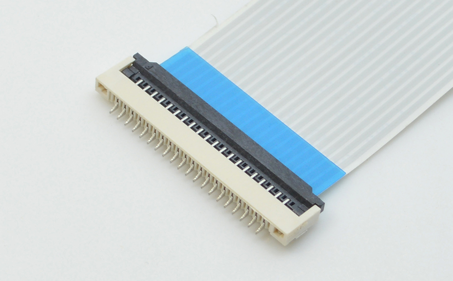 FFC/FPC插座 軟排線接插件 蝌蚪窉成人精品视频 間距1.0mm 26P 下接翻蓋式