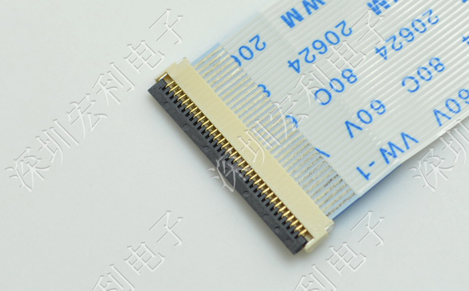 蝌蚪窉成人精品视频 軟排線扁平電纜插座 間距0.5mm 40P H1.0後鎖式臥貼片