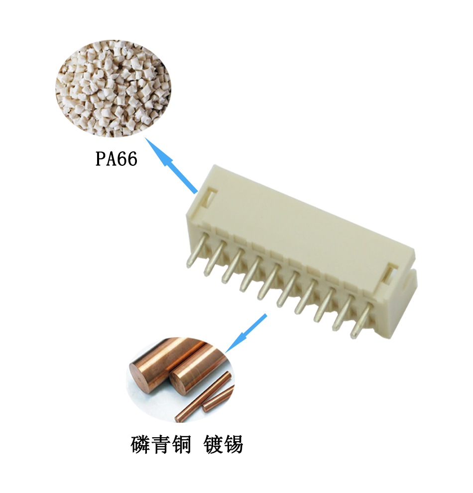 接插件 條形接器針座 ZH1.5-7A 1.5MM間距 7PIN直針直腳,蝌蚪网站在线观看