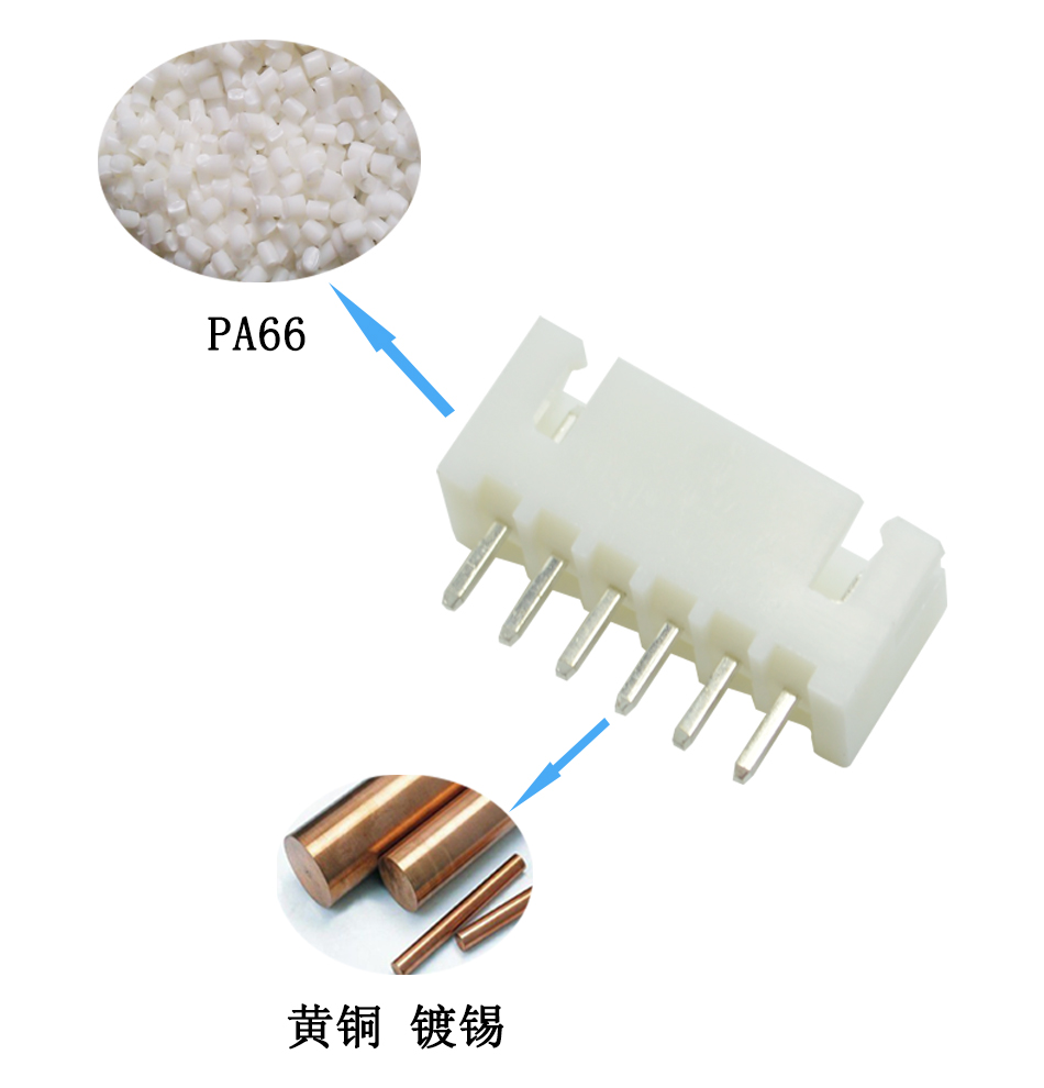 2.54MM間距連接器接插件XH2.54-8P直插式針座直腳插座直針座,蝌蚪网站在线观看