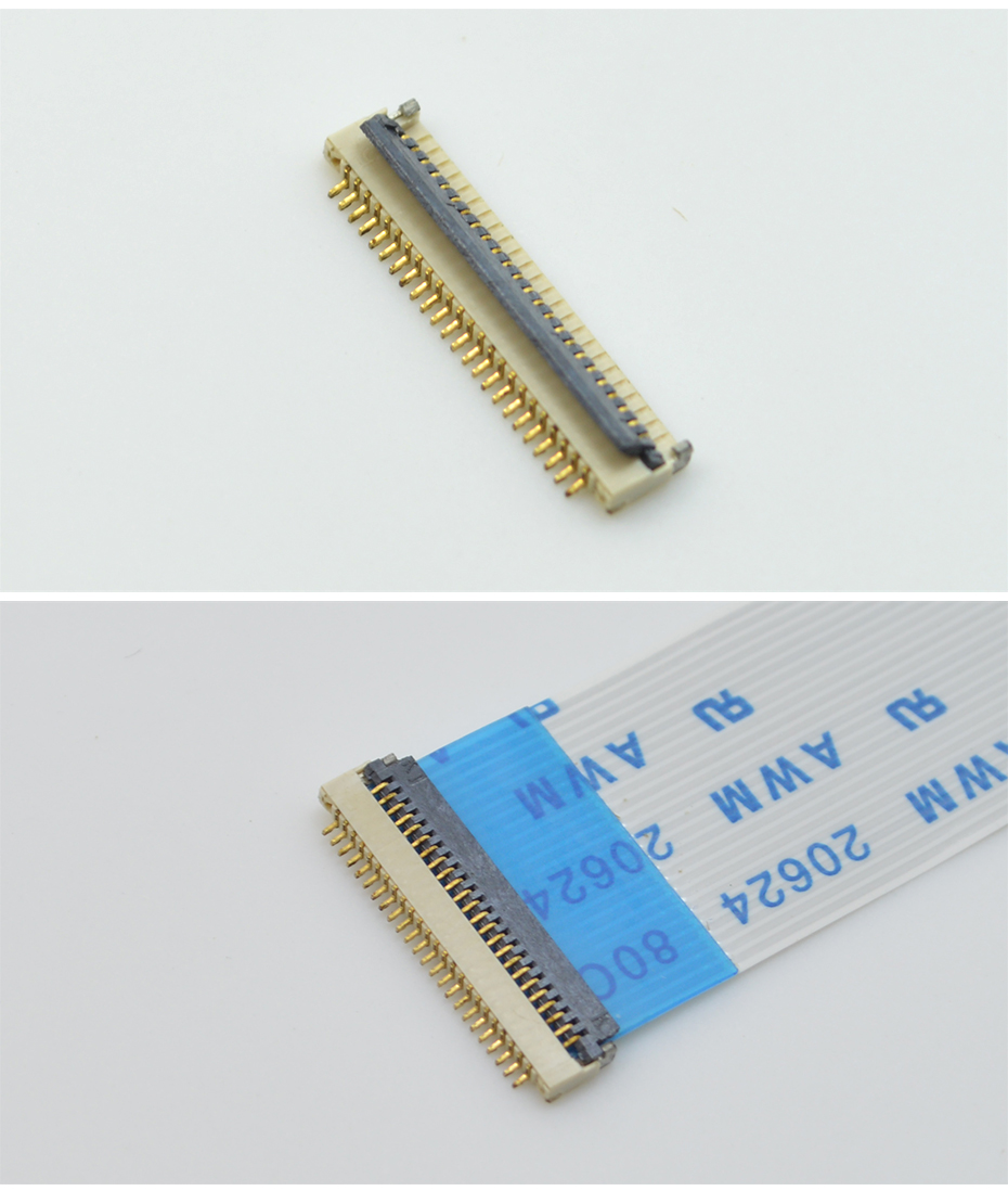 FPC/FFC超薄扁平排線連接器0.5Pitch 插座 6P針翻蓋 H=1.0厚,蝌蚪网站在线观看